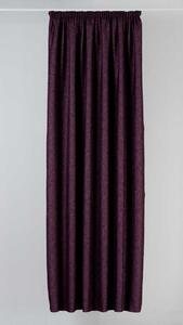Mendola Závěs s řasící stuhou Madras, 140 x 260 cm, Purple