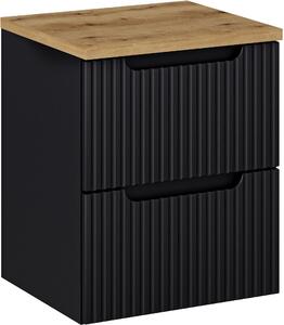 Sada skříňka Comad Nova Black NOVA BLACK D2 82-50-2S, deska Comad Nova Oak NOVA OAK A 89-50