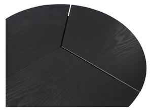 Černý konferenční stolek WOOOD Rodi, ⌀ 48 cm