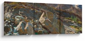 Obraz - John Singer Sargent, Simplon Pass, reprodukce (s hodinami) (90x30 cm)