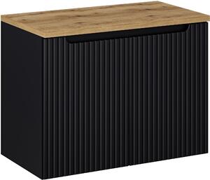 Sada skříňka Comad Nova Black NOVA BLACK D2 82-80-2D, deska Comad Nova Oak NOVA OAK A 89-80