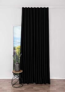 Mendola Závěs zatemňovací s řasící stuhou Sydney, 140 x 260 cm, Černá