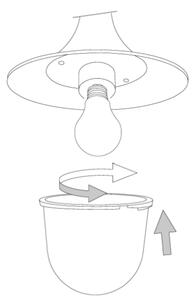 Ideal Lux - Náhradní stínidlo k lampě CIMA E27 pr. 15 cm čirá