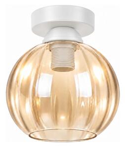 BRILAGI - LED Stropní svítidlo R GLASS 1xE27/60W/230V pr. 18cm bílá/kouř béžová
