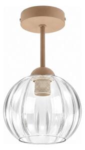 BRILAGI - LED Přisazený lustr RETRO GLASS 1xE27/60W/230V pr. 18 cm béžová/čirá