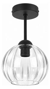 BRILAGI - LED Přisazený lustr RETRO GLASS 1xE27/60W/230V pr. 18 cm černá/čirá