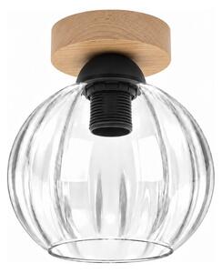 BRILAGI - LED Stropní svítidlo RETRO GLASS 1xE27/60W/230V pr. 18 cm dub/čirá