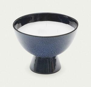 SAPIRA ROUND keramická svíčka modrá