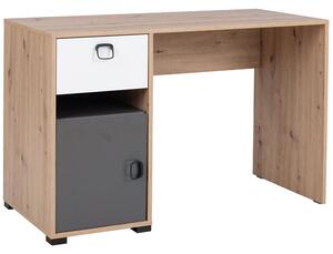 KEVIN | psací stůl 8 | 120 cm | dub artisan/grafit/bílá