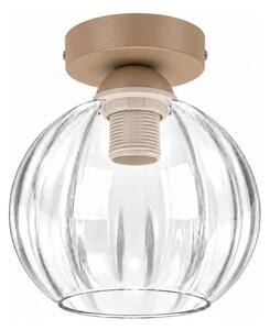 BRILAGI - LED Stropní svítidlo RETRO GLASS 1xE27/60W/230V pr. 18 cm béžová/čirá