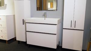 Kingsbath Manhy White 85 koupelnová skříňka s umyvadlem