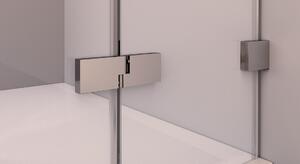 Polysan, FORTIS EDGE sprchové dveře do niky 900mm, čiré sklo, levé, FL1690L