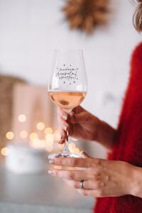 Sklenice na víno Nasávam vianočnú atmosféru – SK