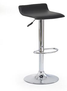 Halmar Barová židle H-1, černá / chrom