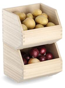 Zeller Present Dřevěný organizér, úložný box, 1komorový - ZELLER CAJA, 1ks Z15178