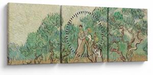 Obraz - Vincent van Gogh, The Olive Orchard, reprodukce (s hodinami) (90x30 cm)