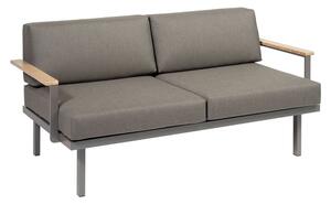 Karasek Pohovka/sofa 2-místná Sylt, Karasek, 165x84 cm, rám lakovaný hliník carbon, sedáky akryl (Sunbrella) dle vzorníku, područky lakovaný jasan