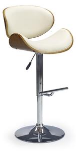 Halmar Barová židle H-44, ořech / krémová