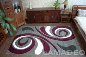 Kusový koberec Focus 8695 grey violet - šedo fialový - 100x200 cm