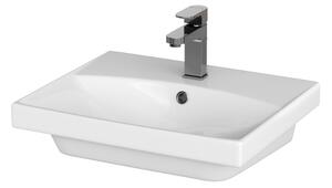 Koupelnová skříňka s umyvadlem CERSANIT - SET 822 LARA CITY 50 - OŘECH (S801-155-DSM)