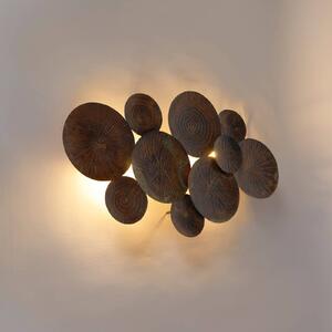 Nástěnné svítidlo Lindby Soraya, měď, kov, 2 světla, 53 cm