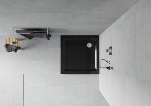 Sprchová vanička MEXEN SLIM 80x80 cm - černá