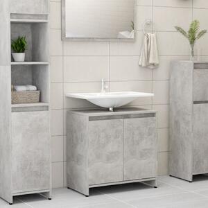 Koupelnová skříňka betonově šedá 60 x 33 x 61 cm dřevotříska