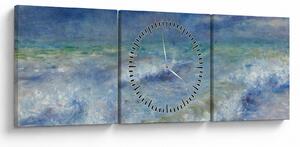 Obraz - Pierre-Auguste Renoir, Seascape, reprodukce (s hodinami) (90x30 cm)