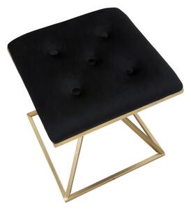 Stolička v černo-zlaté barvě Mauro Ferretti Piramid