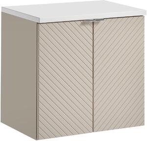 Sada skříňka Comad Viva Cashmere VIVA CASHMERE 82-60-2D, deska Comad Nova White NOVA WHITE 89-60
