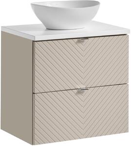 Sada skříňka Comad Viva Cashmere VIVA CASHMERE 82-60-2S, deska Comad Nova White NOVA WHITE 89-60, UN-LOLA-GW