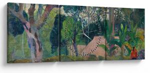 Obraz - Paul Gauguin, Te raau rahi (The Big Tree), reprodukce (s hodinami) (90x30 cm)