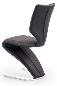 Židle K307 chrom / černý, tmavě popel