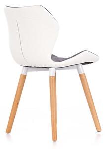 Jídelní židle Ken (bílá + šedá). 1048018