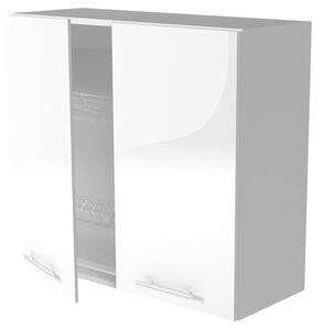 Horní kuchyňská skříňka Verlene (bílá). 1048171
