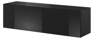 TV stolek/skříňka Viktor 03 (černá + černý lesk). 1048391