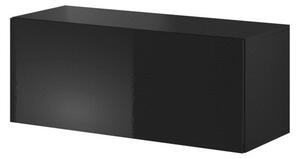 TV stolek/skříňka Viktor 01 (černá + černý lesk). 1048388