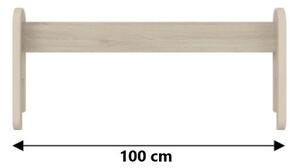 Odnímatelná zábrana k dětské posteli MAX - 1x dlouhá + 1x krátká - bílá - 153 cm