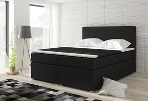 Kontinentální postel Boxspring DIANA černá 180x200cm