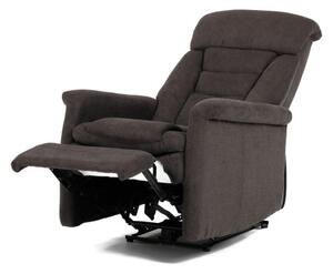 Polohovací křeslo hnědé elektrické TV-925 BR2