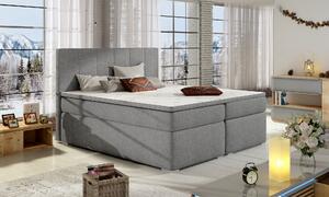Kontinentální postel Boxspring MARIO šedá 180x200cm