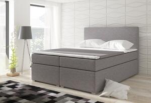Kontinentální postel Boxspring DIANA šedá 180x200cm