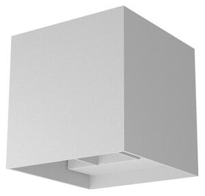 Redo 90295 Vary, bílé venkovní svítidlo s nastavitelným úhlem svícení LED 2x10W 4000K, 12x12cm