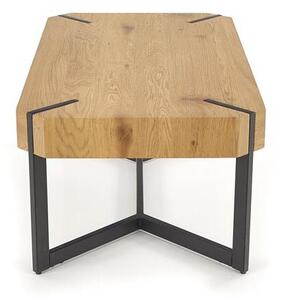 Konferenční stolek Leisa (přírodní dřevo + černá). 1048583