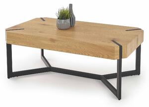 Konferenční stolek Leisa (přírodní dřevo + černá). 1048583
