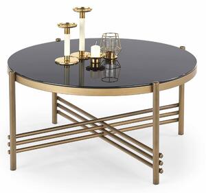 Konferenční stolek Inge (černá + zlatá). 1048602