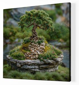 Obraz na plátně - Strom života Diorama Stoney FeelHappy.cz Velikost obrazu: 100 x 100 cm