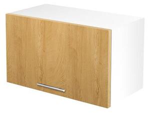Horní kuchyňská skříňka Verlene (přírodní dřevo + bílá). 1048689