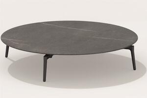 Fast Konferenční stolek Aikana, Fast, kulatý 99x22 cm, rám hliník barva dle vzorníku, deska keramika kat. R1 barva dle vzorníku