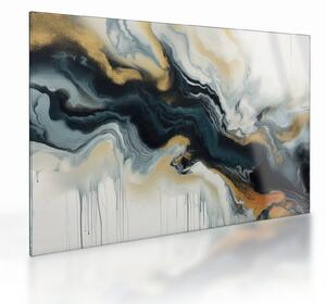 Skleněný obraz - Mramorovaná kresba (70x50 cm)